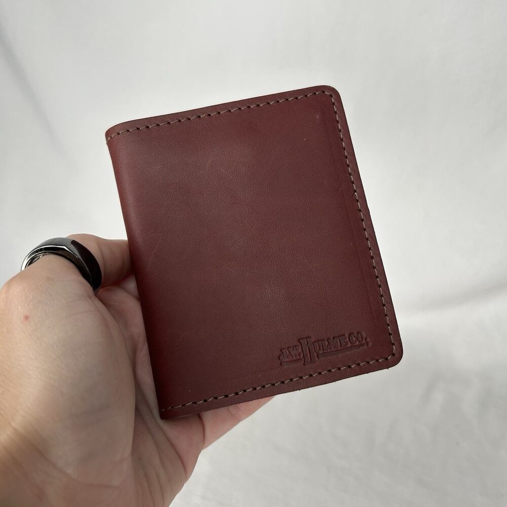 JW Hulme Co Leather Clip On ID/ Badge Holder Wallet